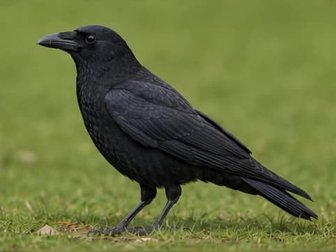 Carrion Crow - random bird generated by Random Bird Generator