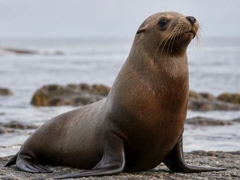 Reference image of California Sea Lion for a drawing prompt