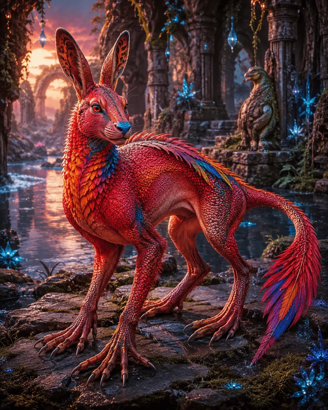 Example hybrid creature created with the Tuimiz random animal generator